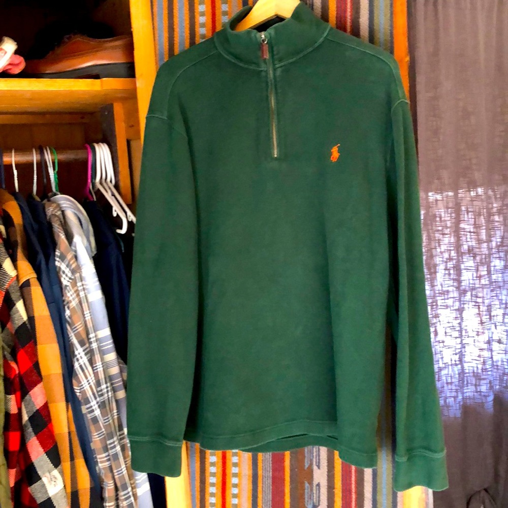 Polo Zip Up Pullover
